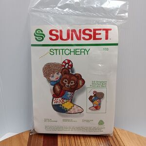 Sunset Toys In My Stocking 3D Ornament Kit 133 Sealed Vintage Christmas